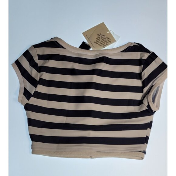 SAME Los Angeles Top Swim Womens The Grace Striped Size Xsmall - Picture 8 of 10